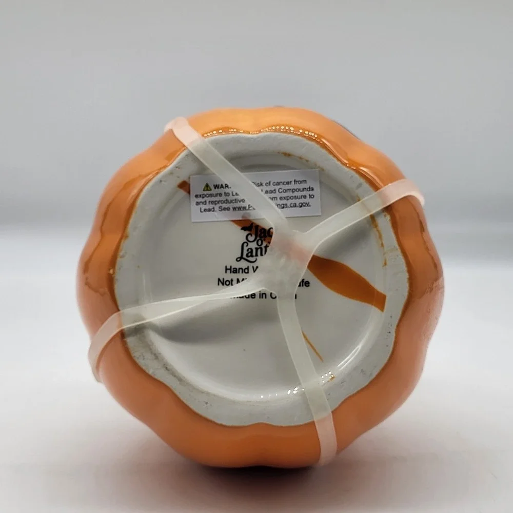Halloween Pumpkin Cookie Jar Jack O Lantern Candy Corn Lollipop 8